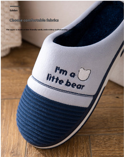 Pantuflas Cálidas para Hombre Talla Grande - Algodón Antideslizante - Image 10