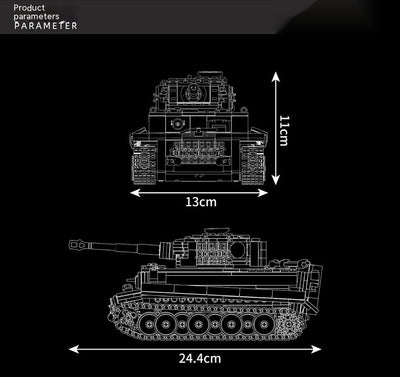 Tanque Tigre Teledirigido Eléctrico - Juego de Construcción DIY para Niños - Image 8