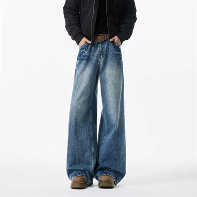 Jeans American Rivet Efecto Desgastado con Estilo Lightning - Image 21