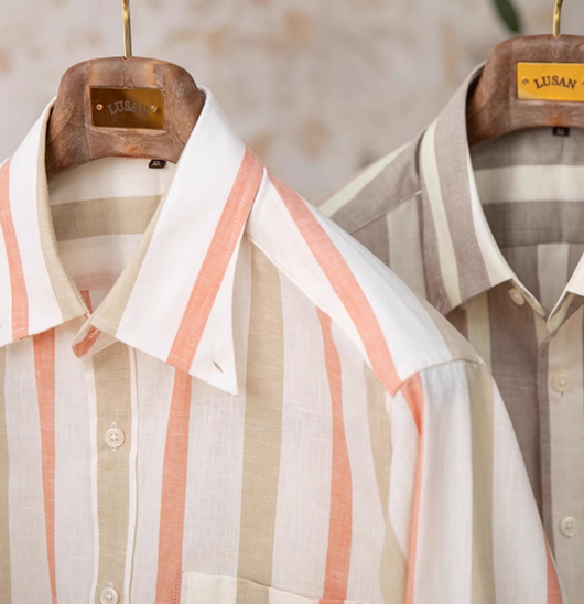 Camisa Ejecutiva Transpirable con Cuello Italiano y Botones Ocultos - Image 9
