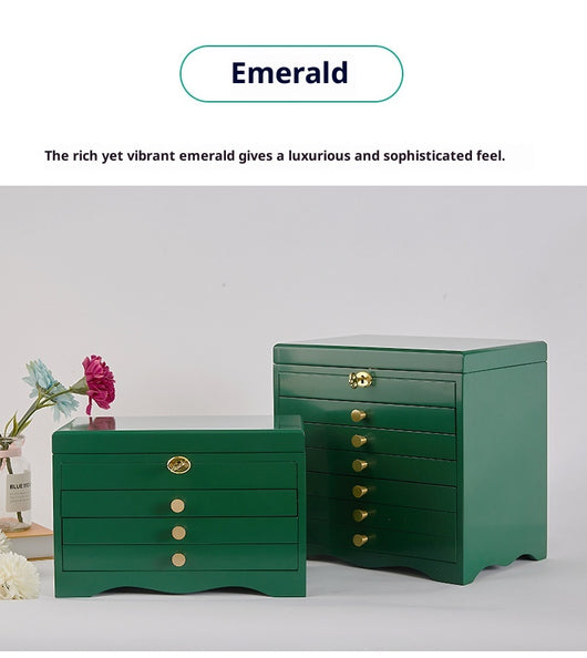 Organizador de Joyas Multicapa en Madera para Escritorio - Image 11