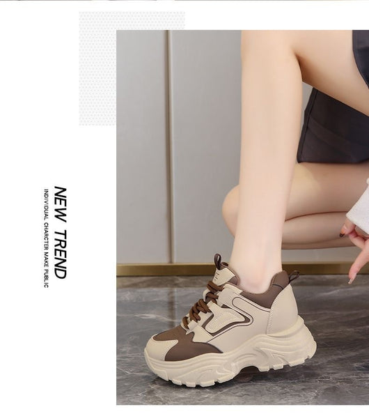 Zapatillas Dad Shoes con Plantilla Elevadora para Mujer - Suela Gruesa Otoño Primavera - Image 8