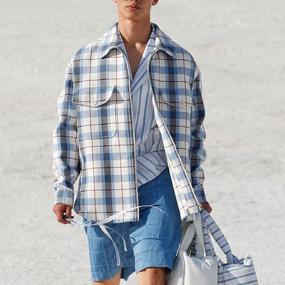 Camisa de Cuadros Manga Larga Slim Fit para Hombre - Image 10