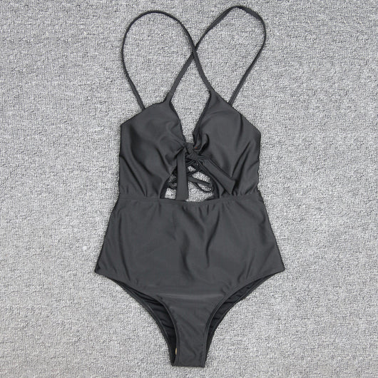 Traje de Baño Entero para Mujer con Tirantes Cruzados - Image 7