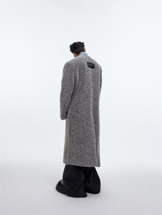 Abrigo Largo de Piel de Visón Impermeable para Hombre - Image 5