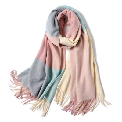 Bufanda de Lana Escocesa Gruesa Otoño-Invierno Unisex - Image 15
