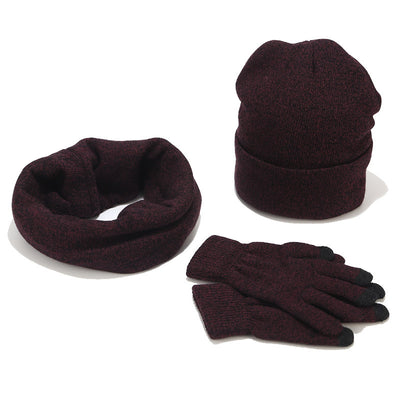 Conjunto Tejido Variegado de Gorro, Bufanda y Guantes de Lana Gruesa - Image 14