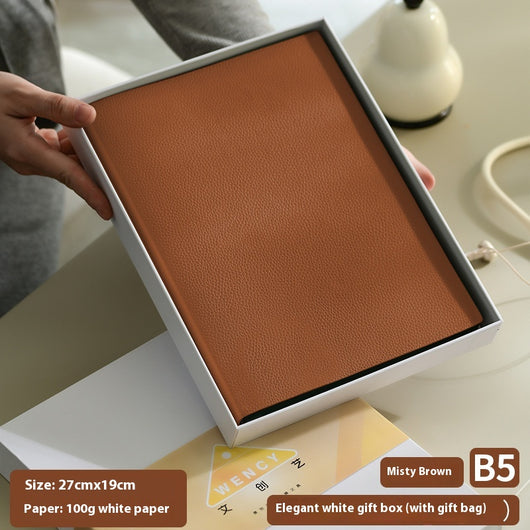 Cuaderno de Cuero Suave con Patrón Litchi - Image 15