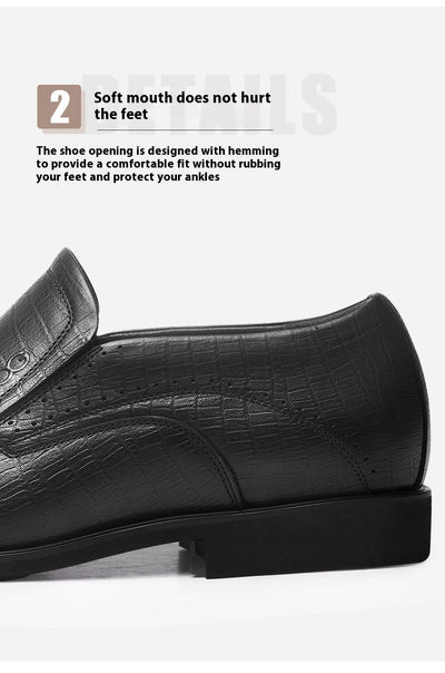 Zapatos de Cuero Ejecutivos con Plantilla Elevadora Invisible de 8cm - Image 10