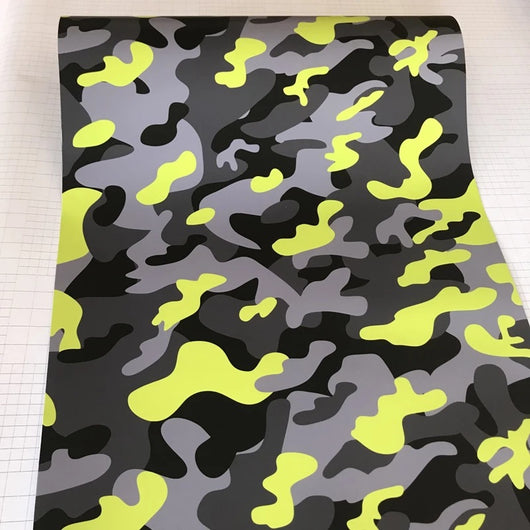 Película Adhesiva Camuflaje para Auto con Diseños de Hojas y Graffiti - Image 2
