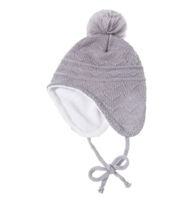 Conjunto de Gorro con Orejeras y Guantes de Lana para Niños en Color Sólido - Image 6