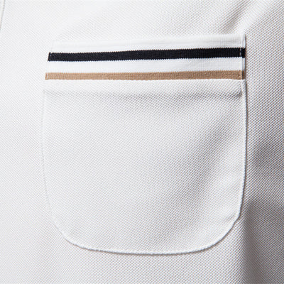 Polo Ejecutivo a Rayas con Cuello Clásico para Hombre - Image 4
