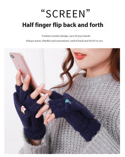 Guantes Térmicos con Dedos Libres para Mujer - Perfectos para Estudiantes - Image 14