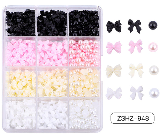 Set de Adornos Navideños de Resina con Lazos y Moños Mixtos - Image 37