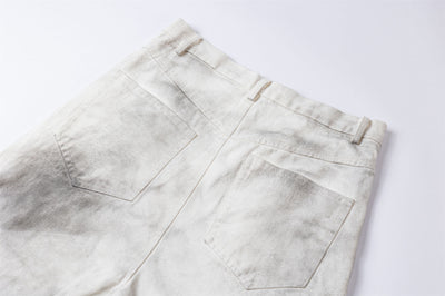 Pantalón Cargo Recto Holgado con Pliegues y Costuras Desgastadas - Image 15