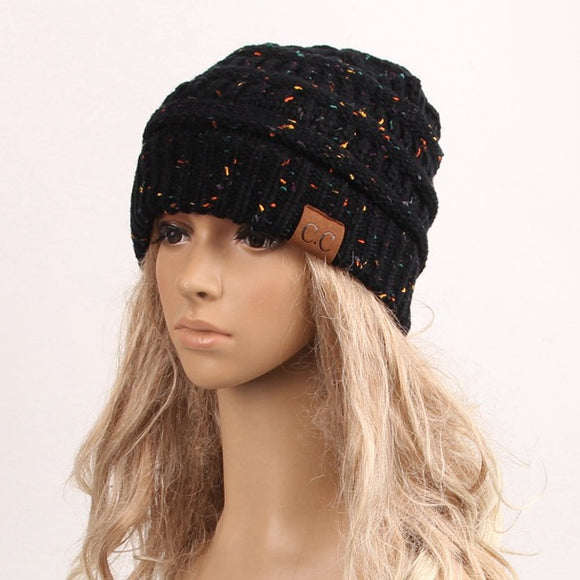 Gorro Tejido de Moda para Dama Multicolor Cálido