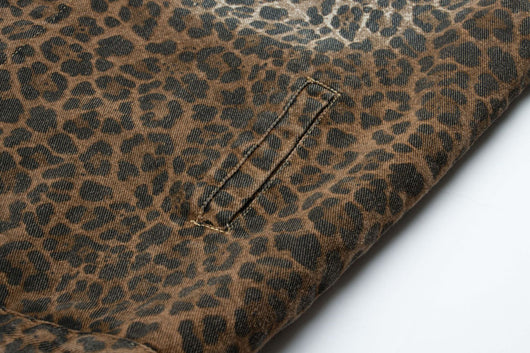 Abrigo Suelto Estampado Leopardo Vintage con Forro Grueso - Image 14