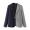 Saco Casual Bicolor Cuadros Houndstooth