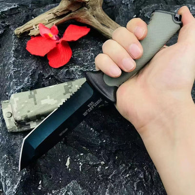 Navaja de Bolsillo Ultrafílada con Filo Bruto para Aventuras al Aire Libre - Image 12