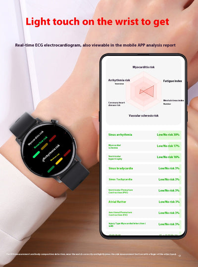 Pulsera Inteligente con Monitor de ECG y Glucosa - Control de Salud 24/7 - Image 41