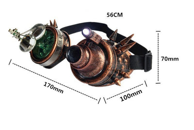 Gafas Steampunk Halloween con Luces LED - Image 14