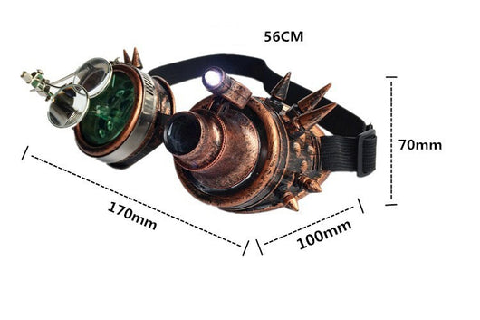 Gafas Steampunk Halloween con Luces LED - Image 14