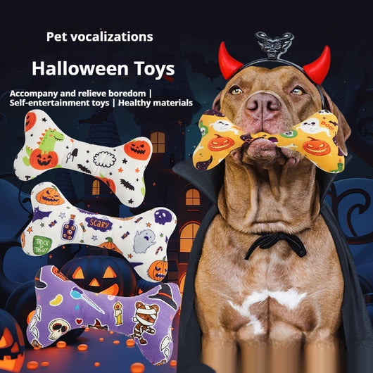 Juguete Interactivo Halloween Hueso con Sonido para Mascotas - Image 12