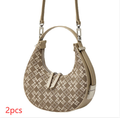 Bolso de Lona Medialuna para Mujer - Diseño Elegante y Funcional - Image 6