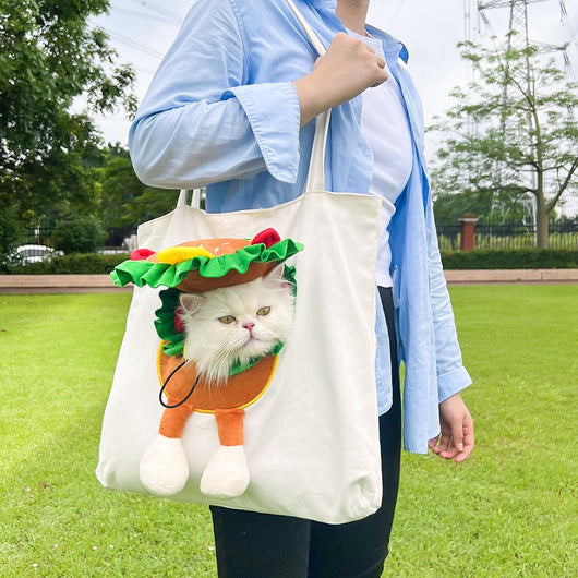 Bolsa Transportadora Canvas para Gatos con Compartimento para Pañales - Image 7