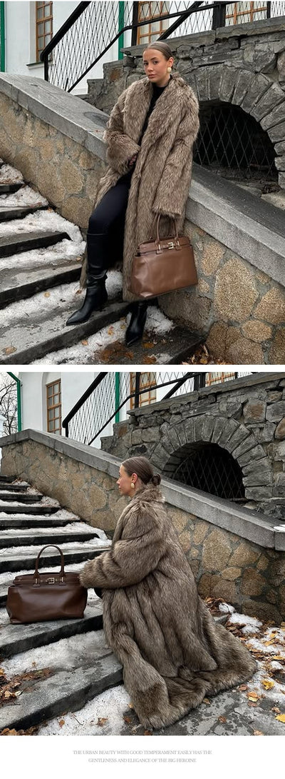Abrigo de Piel Térmica Gruesa para Invierno - Image 17