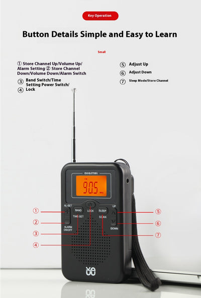 Radio Portátil FM/AM de Bolsillo con Control Estéreo - Image 9