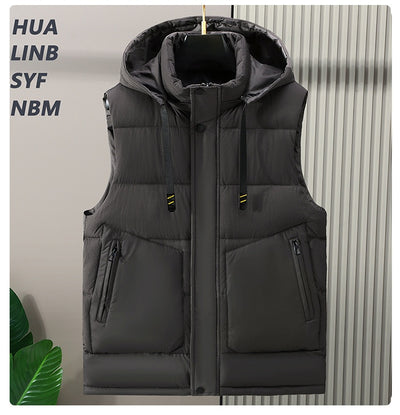 Chaleco de Invierno para Hombre con Capucha Desmontable - Image 18