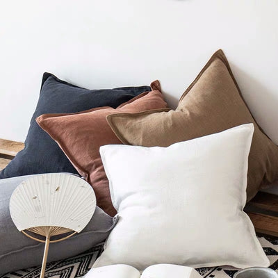 Almohada de Algodón y Lino para Sofá y Cama - Cojín Grande de Apoyo - Image 3