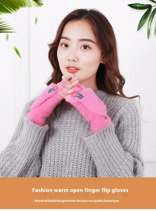 Guantes Térmicos con Dedos Libres para Mujer - Perfectos para Estudiantes - Image 11