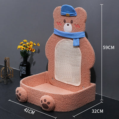 Rascador Vertical para Gatos con Cuerda de Cáñamo y Estante - Image 9