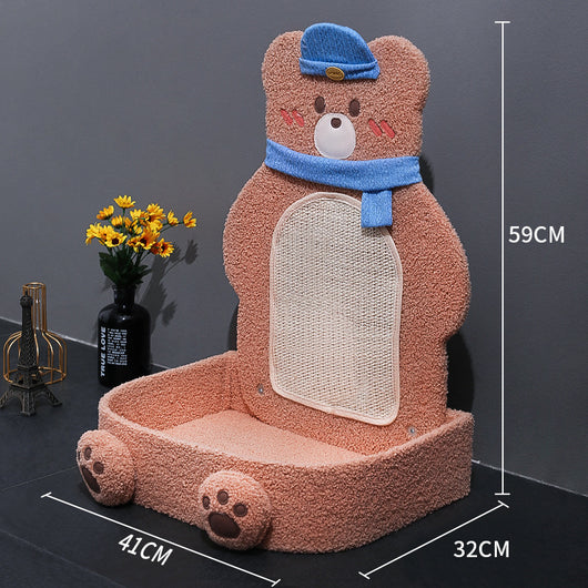 Rascador Vertical para Gatos con Cuerda de Cáñamo y Estante - Image 9
