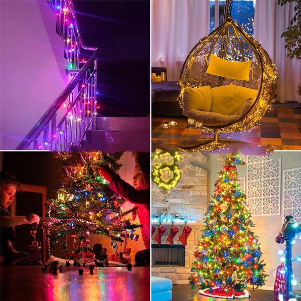 Cadena de Luces LED Multicolor 24V - Decoración Navideña y Fiestas