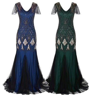 Vestido de Fiesta Talla Grande con Lentejuelas Estilo Vintage - Image 11