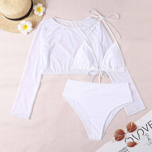 Bikini de Tres Piezas Cintura Alta Sexy - Image 18