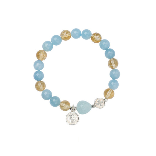 Pulsera de Aguamarina Natural con Plata S925 para Mujer - Image 5