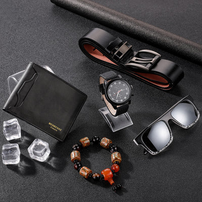 Set de 5 Relojes Casuales para Hombre - Cuarzo Versátil - Image 14