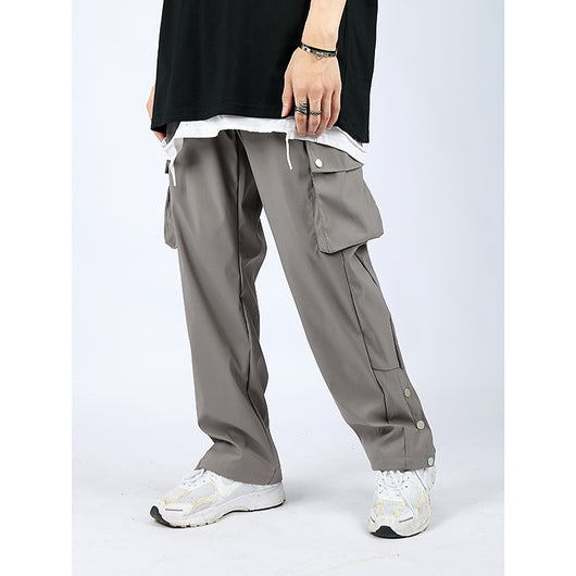 Pantalones Casuales Holgados Harajuku con Múltiples Bolsillos para Hombre - Image 3