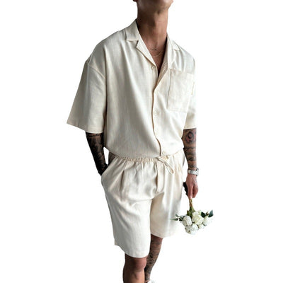 Conjunto Casual Polo con Bolsillo y Shorts Sueltos - Image 5