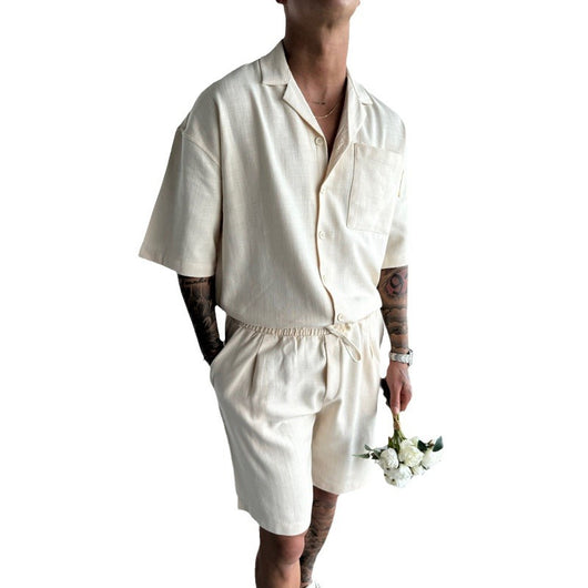 Conjunto Casual Polo con Bolsillo y Shorts Sueltos - Image 5