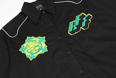 Camisa Suelta con Bordado de Letras para Hombre - Image 15