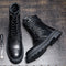 Botas Martin Retro Británicas para Hombre - Estilo Clásico de Caña Alta