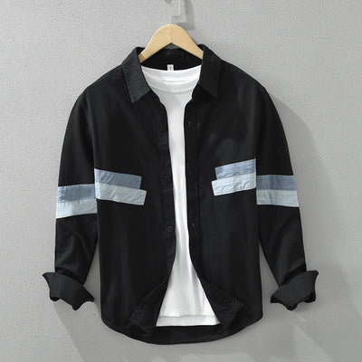 Camisa Suelta Artística Versátil para Hombre - Image 13