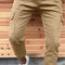 Pantalones Casuales para Hombre con Bolsillos Parche y Corte Relajado