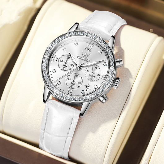 Reloj Cuarzo para Mujer con Diamantes y Funciones Cronómetro - Image 8