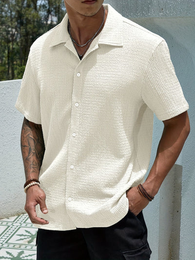 Camisa Casual Retro Resort con Cuello Solapa para Hombre - Image 20
